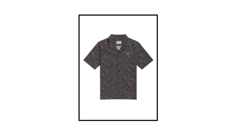 liberty print bowling shirt