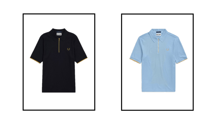 Zip Detail Polo Shirt
