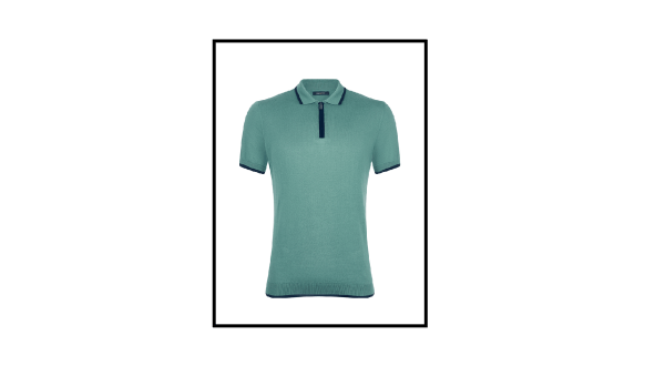 slim fit knitted cotton polo shirt remus uomo